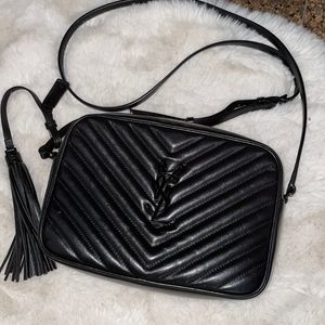 YSL black camera bag